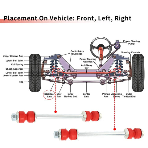 Ford Ranger 2 x Front Sway Bar Links Stabilizer Kit (1998-2011)