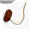 Car Truck Van Trailers 4x LED Front Side Marker Indicator Light 12V 24V