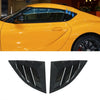 Toyota Supra Gloss Black Rear Glass Duct Louver Vent Covers (2019–2025)