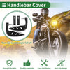 Motorcycle Handlebar End Diamond Pattern Black Hand Grips Cover Kit