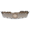 Grille For 2009-2012 Nissan Sentra Chrome Shell w/ Gray