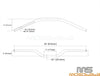 Harley Dyna Softail Street Bob 1" Motorcycle Tracker Drag Bars (2006-2023)