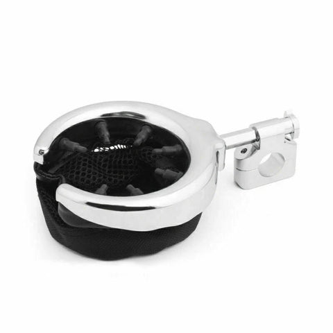 Motorcycle Chrome 25mm Motorcycle Cup Holder Clamp Handle Bar Mount