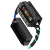 Car - 12V 40A 11-Way Relay Fuse Box with 6 Relays & 11 Fuses