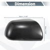 Toyota Sienna Rearview Mirror Cover Overlay  Black Carbon Fiber (11-20)
