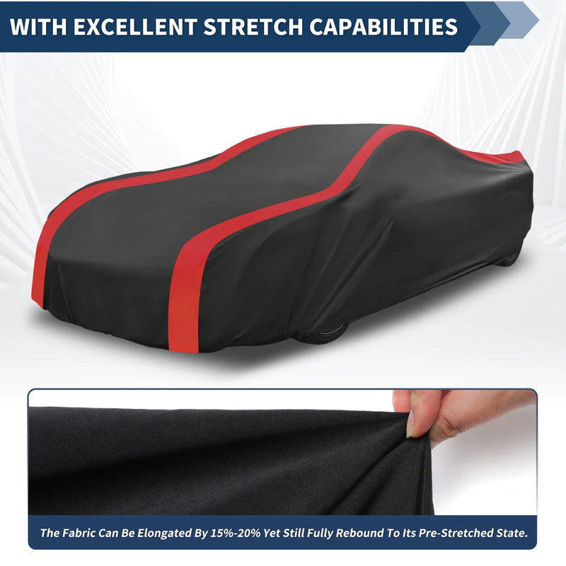 Chevrolet Corvette C3 Waterproof All Weather Black Red Cover