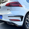 VW Golf 7.5 1 Pair Black Rear Bumper Fog Light Covers (2016-2019)