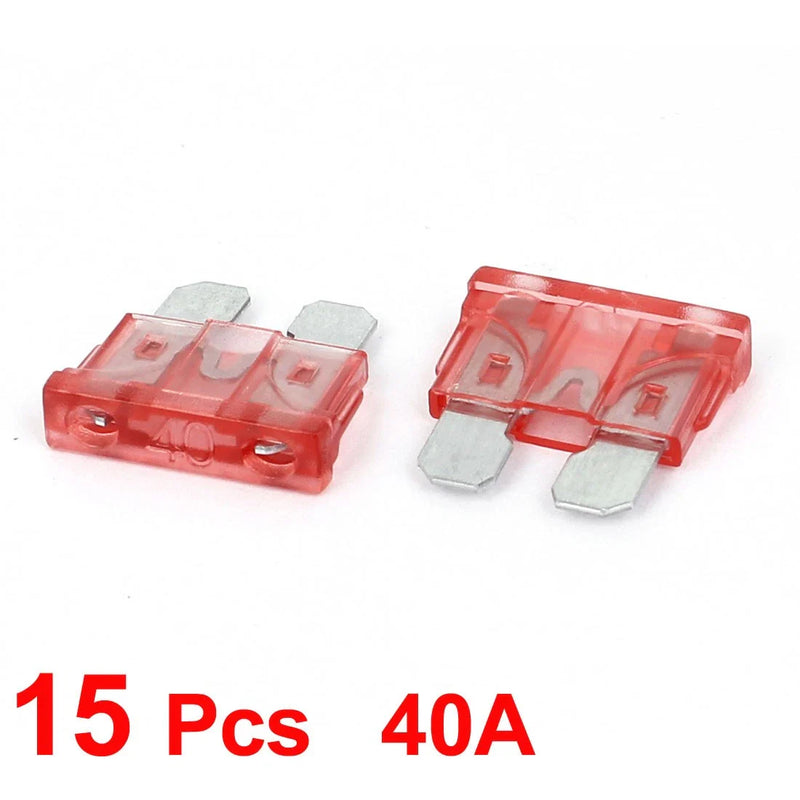 Motorcycle Car SUV ATC ATO 15 x 40A Mini Blade Fuses