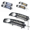 Audi A4 B6 Sedan DRL Turn Signal Fog Light Covers (2001-2005)
