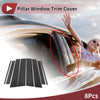 Toyota Crown Kluger 8 Pcs Carbon Fiber Door Pillar Trim (2022-2024)
