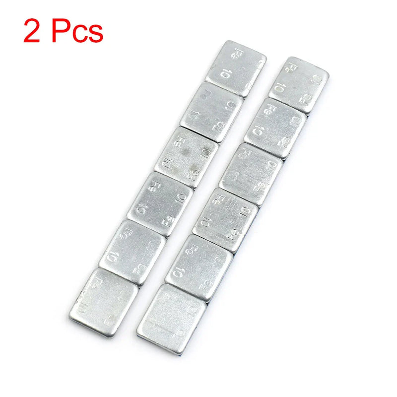 Motorcycle 2.1oz Adhesive Back Wheel Balance Weights Strips 136 x 19mm 2 x