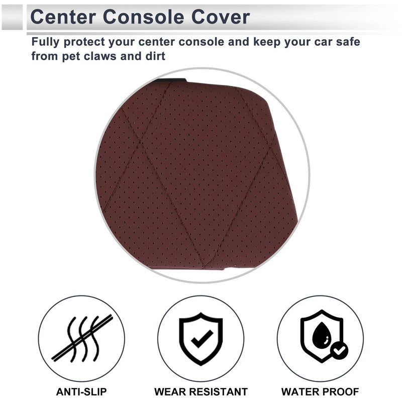 BMW X5 Dark Red Center Console Cover with Storage Bag (2019-2024)