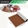 240x45cm Teak EVA Foam Boat Flooring Mat Self-Adhesive Rug