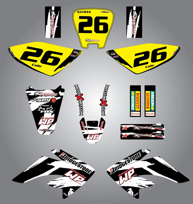 Honda CRF 70 (2003-2011) Safari Style Stickers Custom Graphics Full Kit