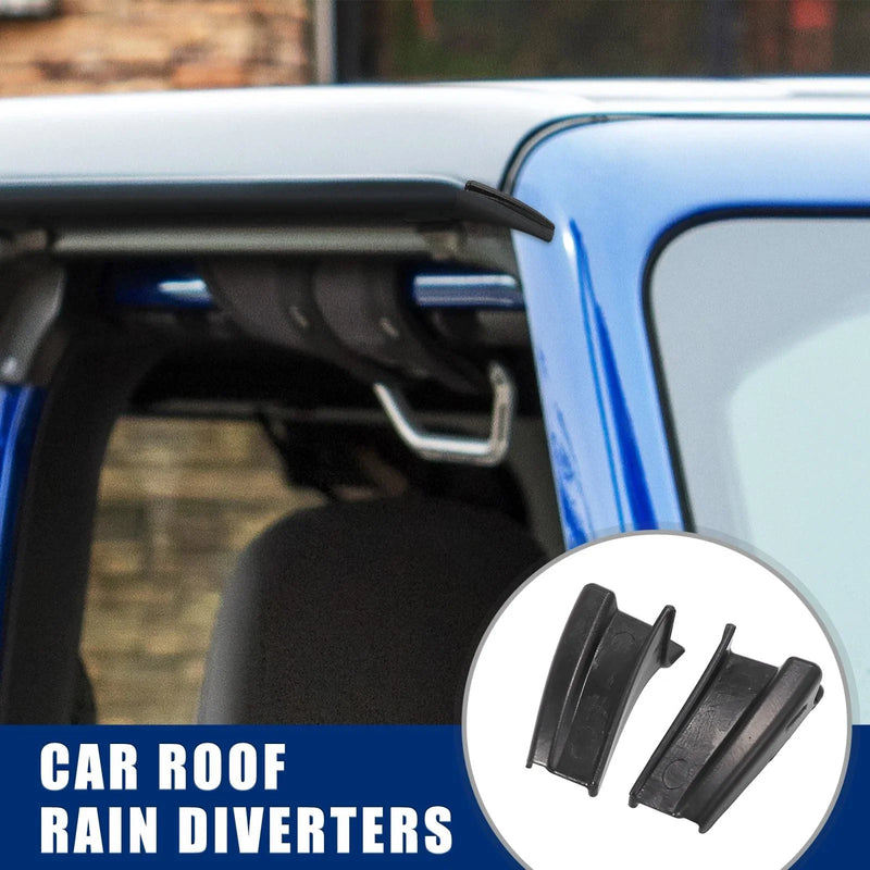 Jeep Wrangler Car Rain Diverters ABS Water Gutter Extensions (18-20)