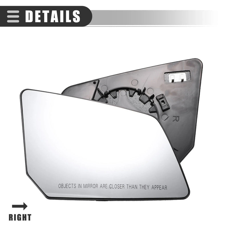 GMC Acadia Black Clear Front Right Rearview Mirror Glass