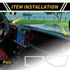 Jeep Wrangler JL JLU A Pillar Speaker Cover Trim (2018-2024)
