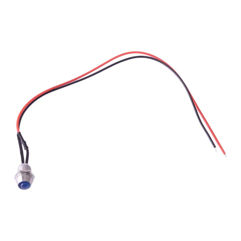 Car Boat Dash Panel Warning Lamp 10PC 8mm LED Indicator Lights