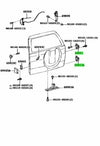 Toyota Prado 90 Series RZJ LJ KZJ KDJ Tailgate Door Hinge (1996-2002)