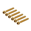 Motorcycle Bike 6pcs M6x45mm Titanium Torx Head Flange Screws