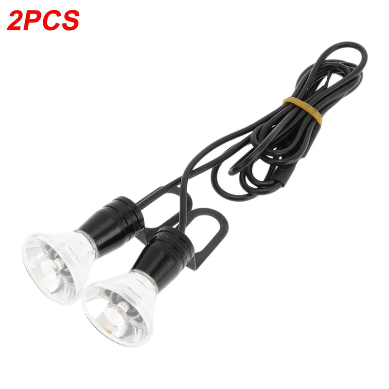 Car / Motorcycle Waterproof White 2 x License Plate Light 12V Led Tag Lamp
