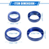 Ford F150 (2021-2023) Blue 4 x AC Audio Volume Tune Switch Knob Rings