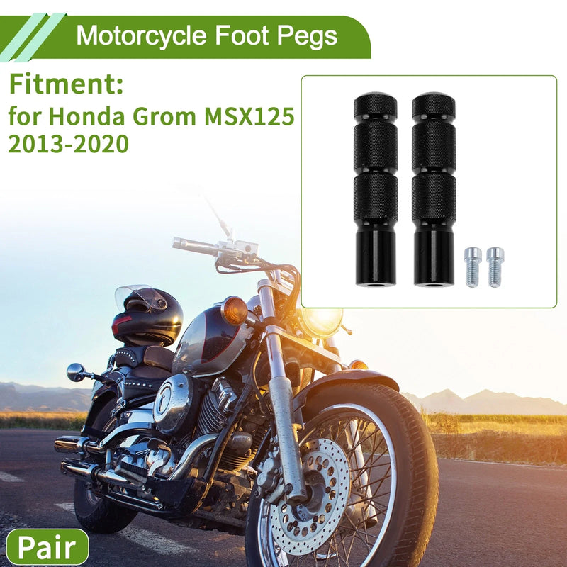 Honda Grom MSX125 Front Pedal Aluminum Alloy Black Foot Pegs