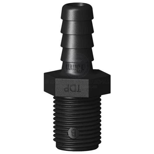 Black Boat Models Trudesign Tail 13mm Straight Male Thread 1/2" BSP
