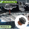 2x Car Motorcycle M16x1.5 Copper Oil Drain Plug W/ Gasket