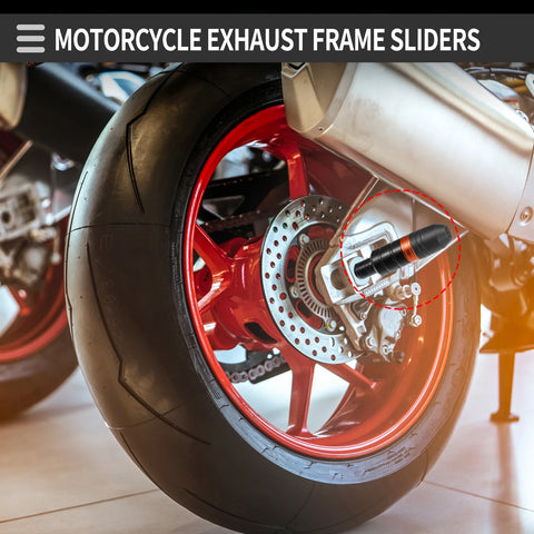 Honda Orange Motorcycle Frame Slider Exhaust Anti Crash Protector