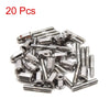 CG125 20pcs 0.24" Dia Thread Exhaust Pipe Muffler Screws Bolts Nuts