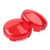 Harley Touring Softail Dyna Red ABS Turn Signal Lens Light Covers