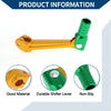 Bosuer M5 Folding Gear Shifter Lever Gold Tone Green Head