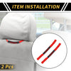Jeep Wrangler (2018-2023) - Red Grab Handle 2 x Headrest Grab Handles