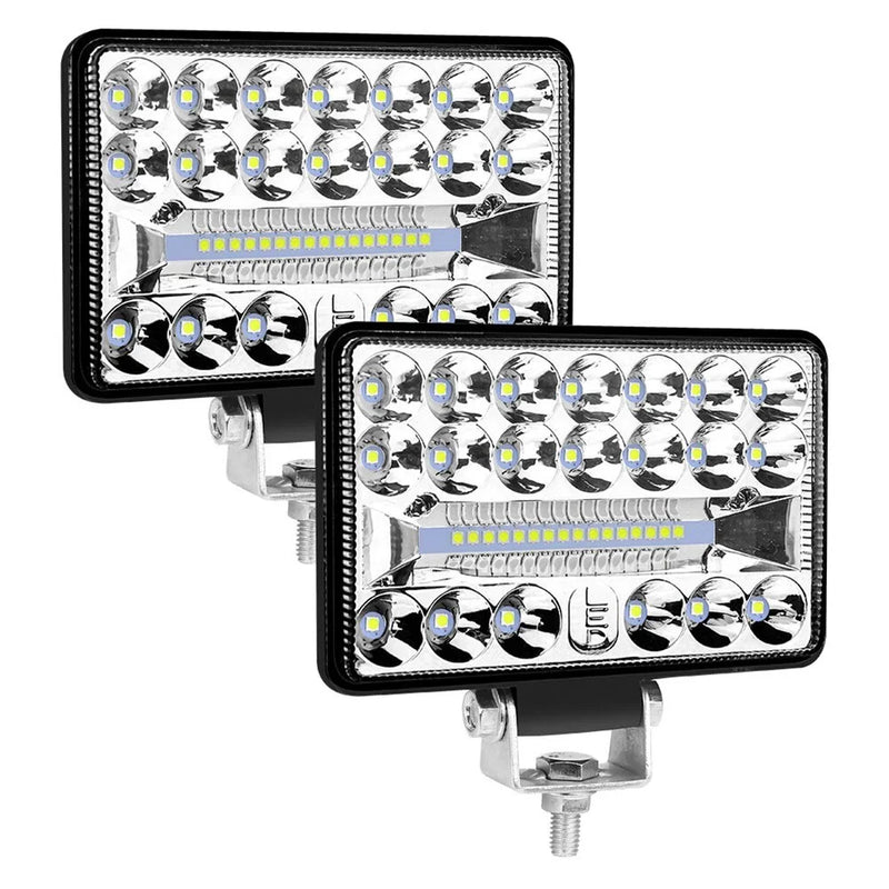 12V–24V Vehicles Rectangular LED Headlights