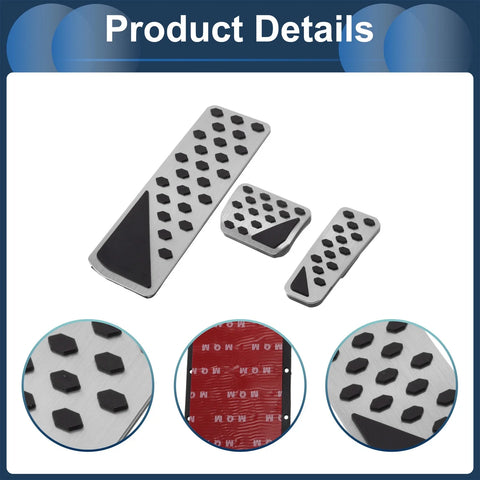 Jeep Grand Cherokee 3 Pcs Automatic Foot Accelerator Pedal Covers (2022-2025)