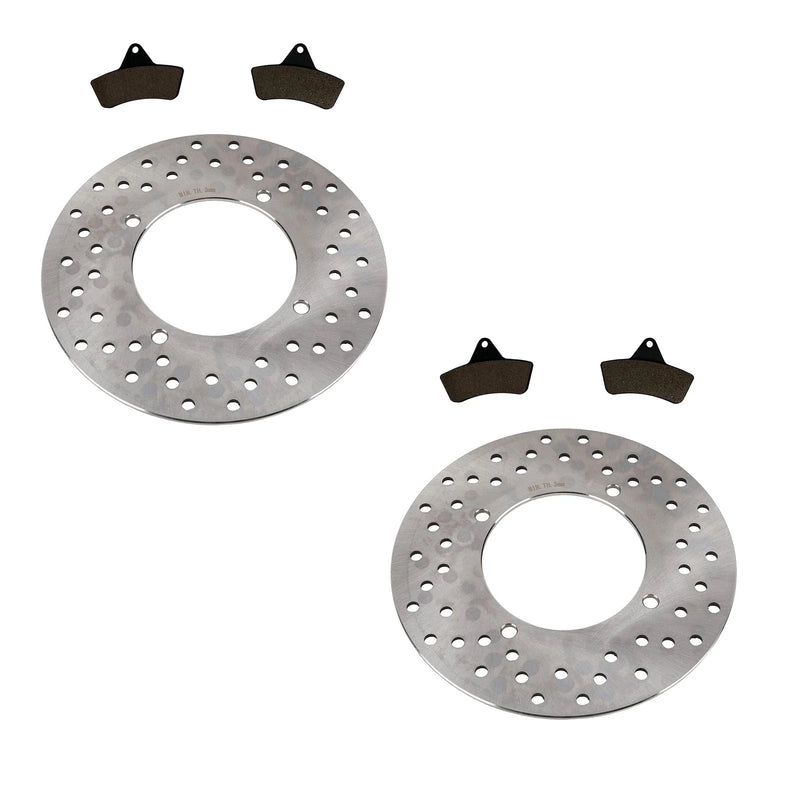 Arctic Cat 400 Utility 2 x Front Rotors & Semi-Metallic Pads (1998–2004)