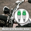Honda Yamaha M5x0.8 Motorcycle Screw Fork Air Bleeder Valves 2 x