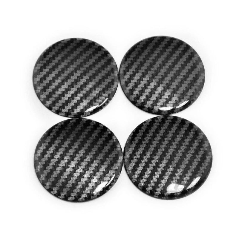 Car 4x 50mm Aluminum Hub Center Cap Shell Sticker Paster Decor