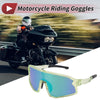 Motorcycle Riding Green Lens Clear Green Frame Tri-Acetyl Cellulos Goggles