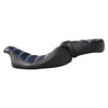 Harley Road Glide King (2009-2023) Black Blue Rider Driver Passenger Seat