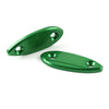 Kawasaki ZX6R Green Motorcycle Mirror Block Off Base Plates (2009-2012)