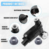 Ford Edge, Lincoln MKT, Plastic Black Windshield Washer Pump (2015-2023)