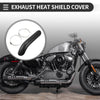 Universal Motorcycle Exhaust Muffler Pipe Heat Shield Curved 267x56mm