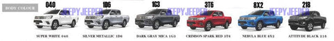Toyota Hilux Widebody SR SR5 Workmate 3" Slim Fender Flares (2018-2020)