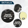Chevrolt Engine Start Stop Button Cover Sticker Black
