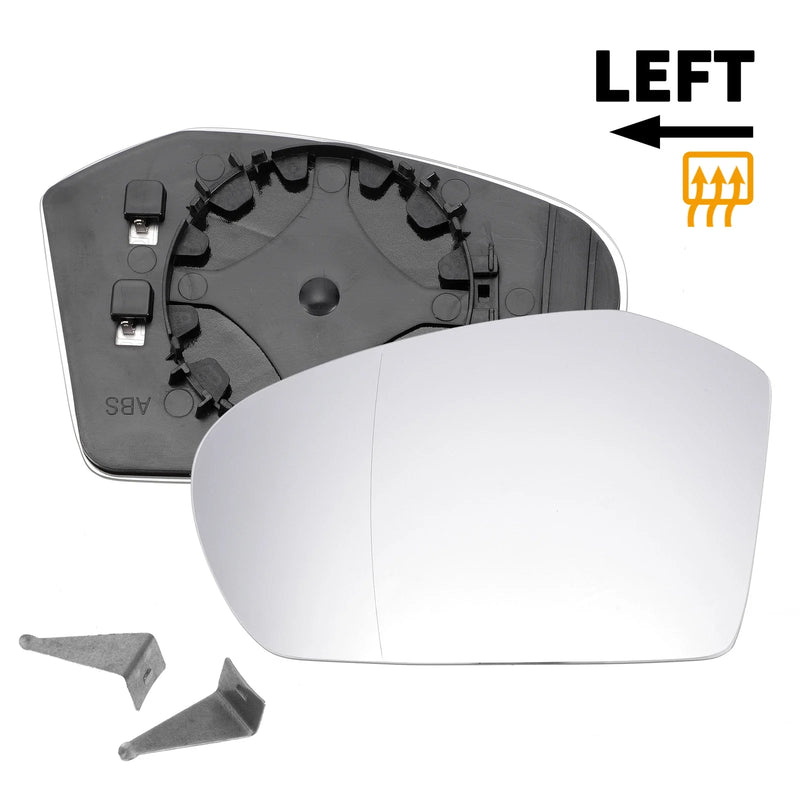 Mercedes A-Class Left Side White Mirror Glass w/ Back Heated (2013-2023)