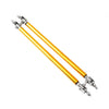 Universal Gold Adjustable Front Bumper Lip Splitter Strut Rod Tie Support Bar