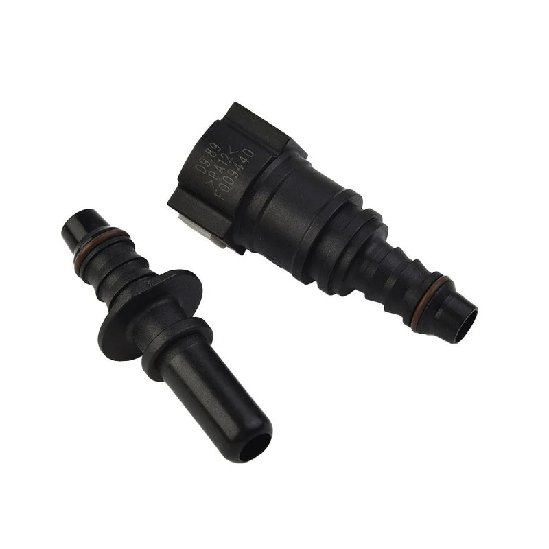 Vehicle Fuel Line Hose Connector Black Nylon Pipe Connector Quick Release