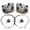 Polaris Trail Blazer 250 Big Boss 250 Front Brake Calipers & Hose Lines 4x6